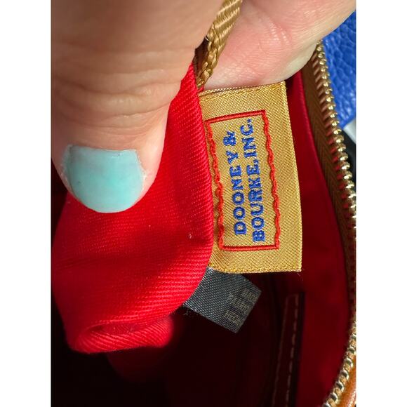 Dooney & Bourke / Pebble Grain Twist Strap Hobo / Midnight Blue /Authentic/ EUC - Picture 13 of 14